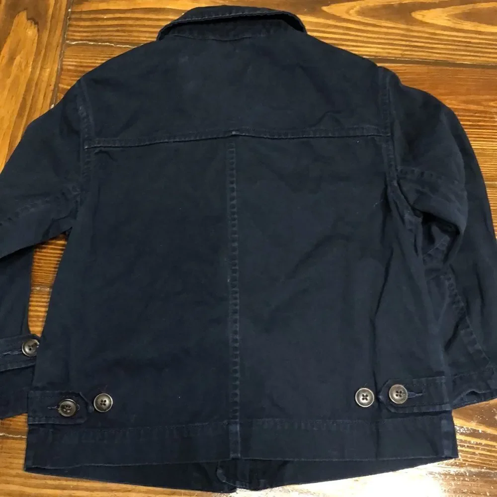 Polo Ralph Lauren Navy Blue Light weight Cotton Zippered Jacket Size 5